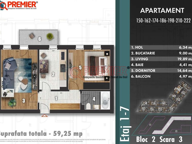 Apartament 2 camere Parcul Tudor Arghezi