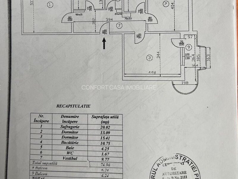 Apartament 3 camere Panduri, Monitorul Oficial