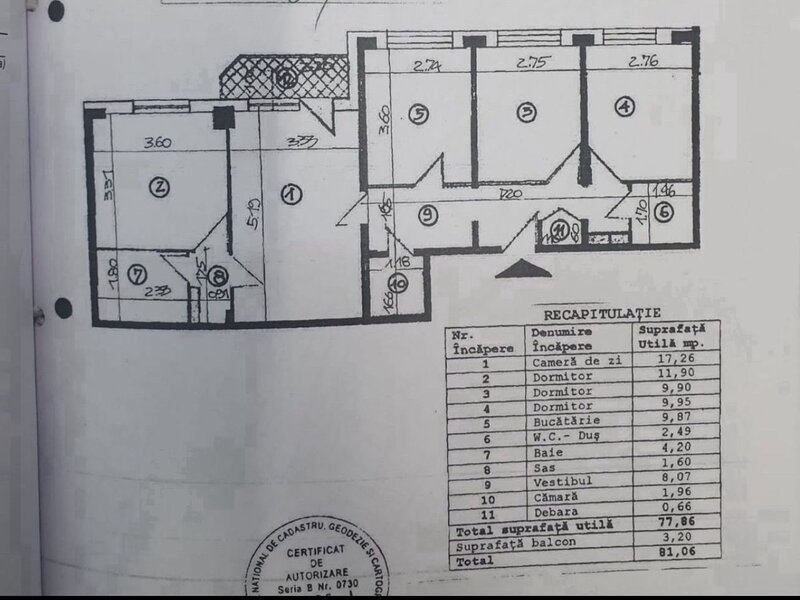 Apartament 4 camere Obor. Va prezentam spre vanzare pe sos