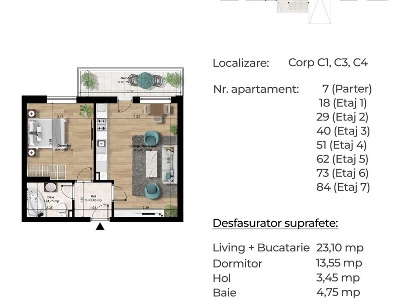 Apartament 2 camere Berceni, 8 min. metrou, 2 cam