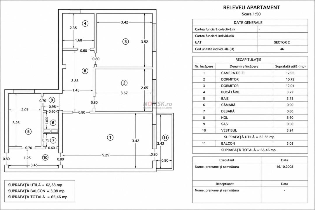 Apartament 2 camere Pantelimon Ap 3 Camere Soseaua Pantelimon 65,5 mp Balcon — fotografia 1