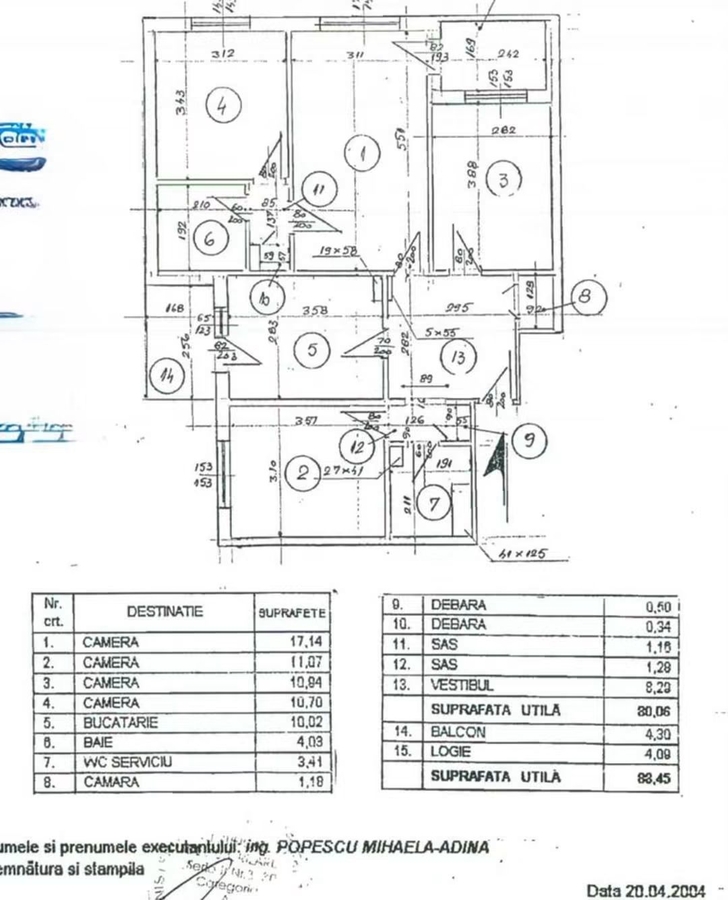 Apartament 4 camere Berceni, 4 camere, 89 mp, 2 grupuri sanitare, bloc anvelopat — fotografia 1