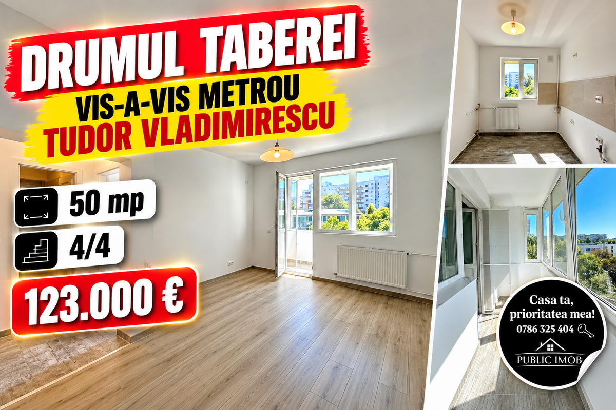 Apartament 2 camere Drumul Taberei, nou renovat, vis-a-vis metrou Tudor Vladimirescu — fotografia 2