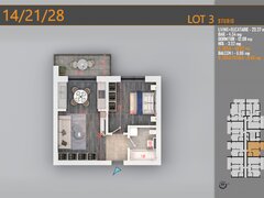 Apartament 3 camere Titan, 2 camere ideal investitie, incalzire pardoseala — fotografia 1